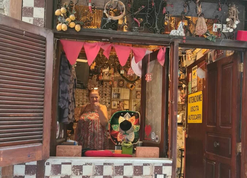 koffie bj Nunzia in Napels