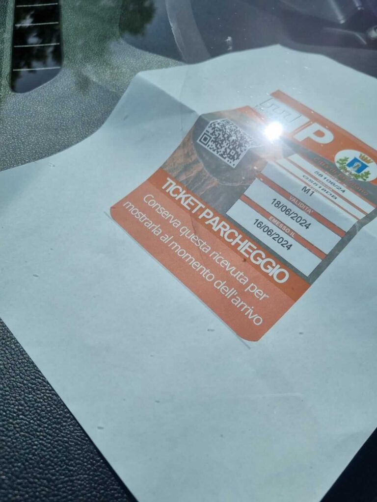 parkeerticket Vesuvius