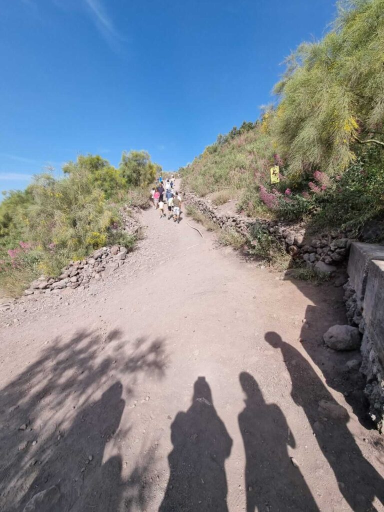 De weg omhoog Vesuvius