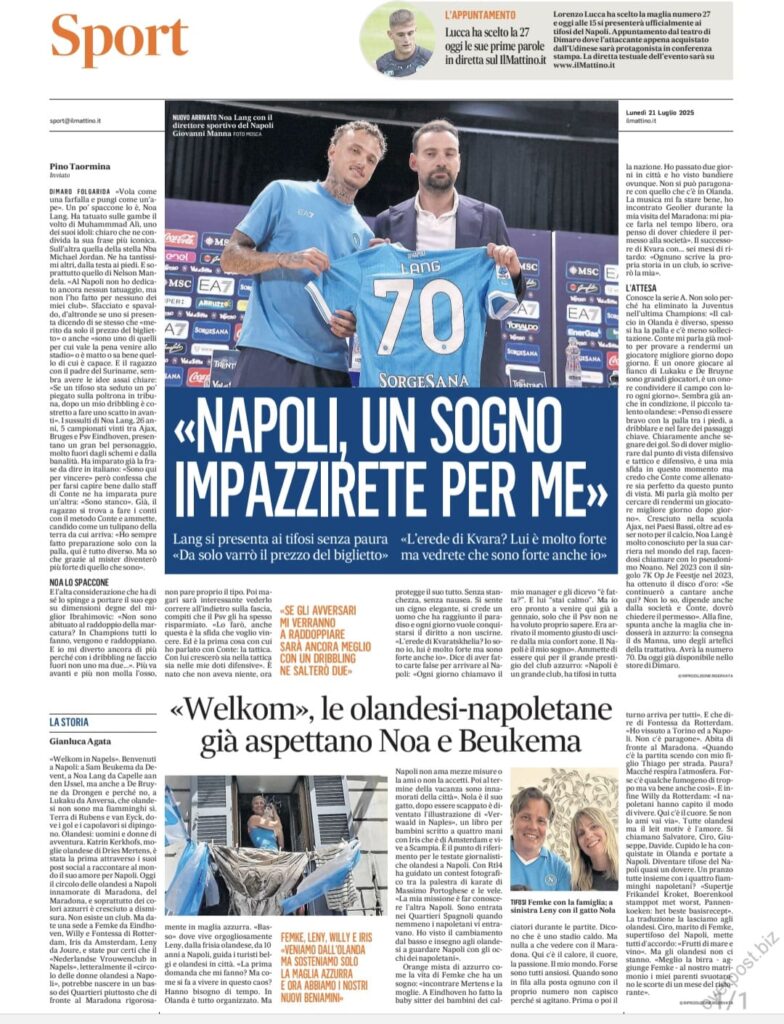 welkom Noa Lang, Beukema, de Bruyne 2025